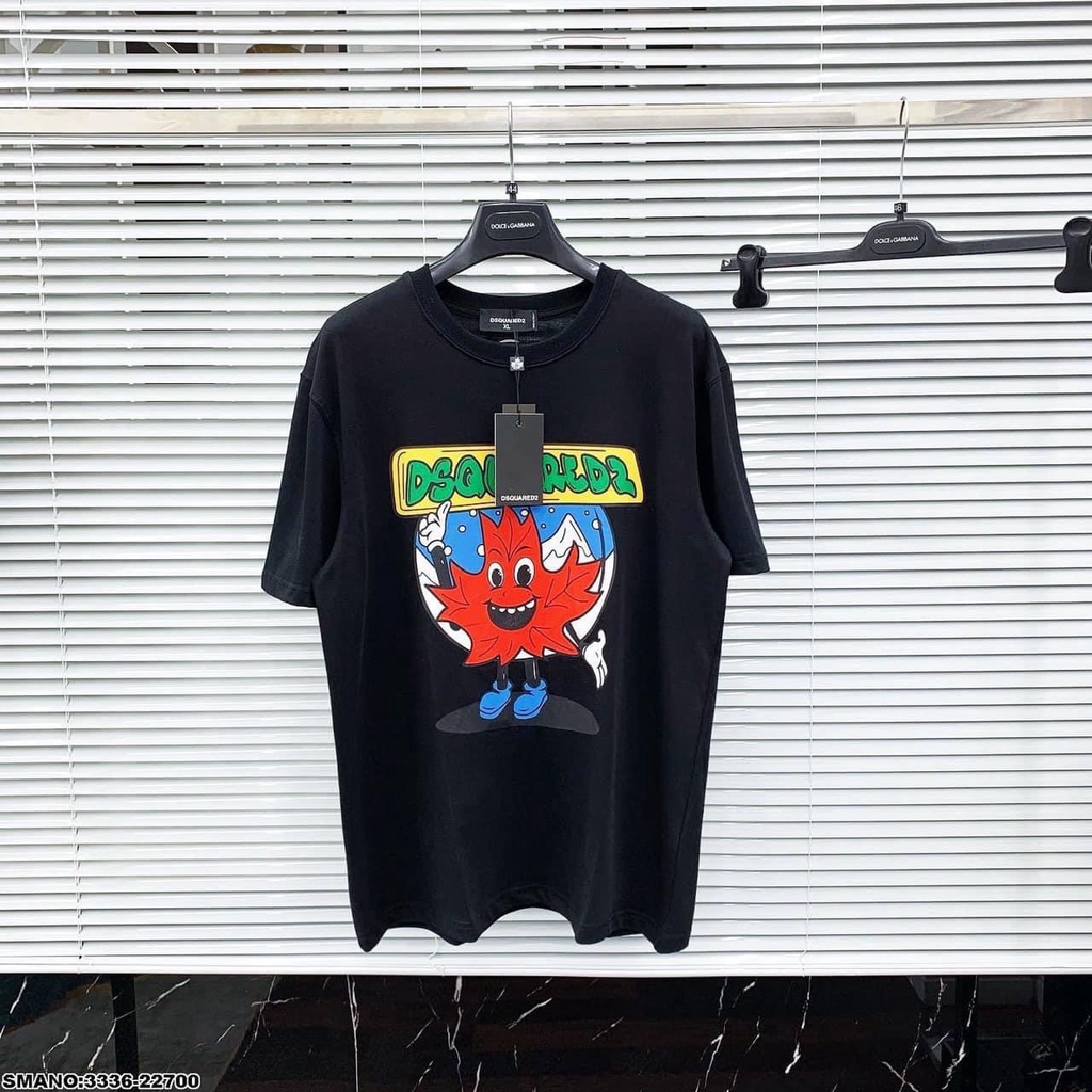Áo Thun Cổ Tròn Unisex Cotton In Họa Tiết Kute