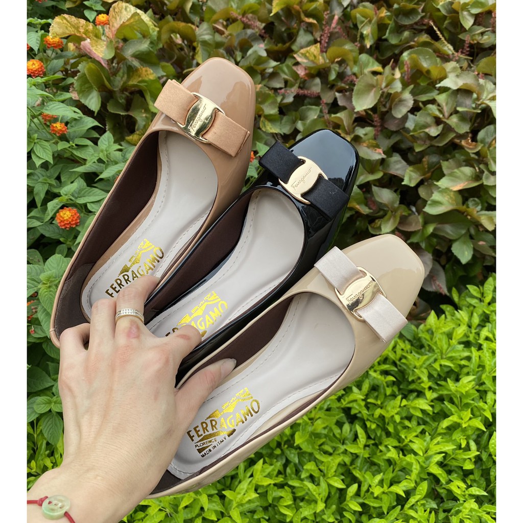 CG114 - Giày da bóng SVT mũi vuông gót 3p VNXK