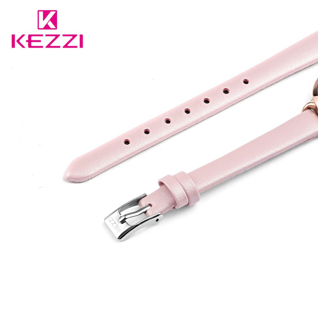 ĐỒNG HỒ NỮ KEZZI 1651 DÂY DA CAO CẤP, MẶT TRÒN Bán lẻ giá sỉ