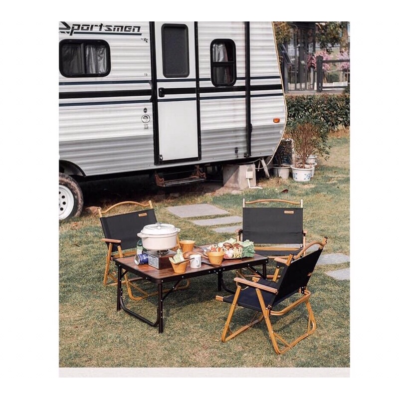 Bàn gỗ gấp có thể điều chỉnh được độ cao bàn Glamping NatureHike NH20JJ028