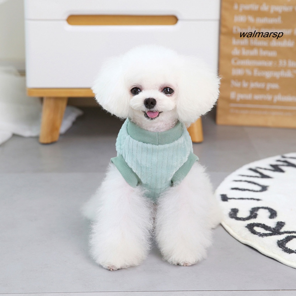 Áo Sweater Màu Trơn Giữ Ấm Mùa Đông Cho Thú Cưng
