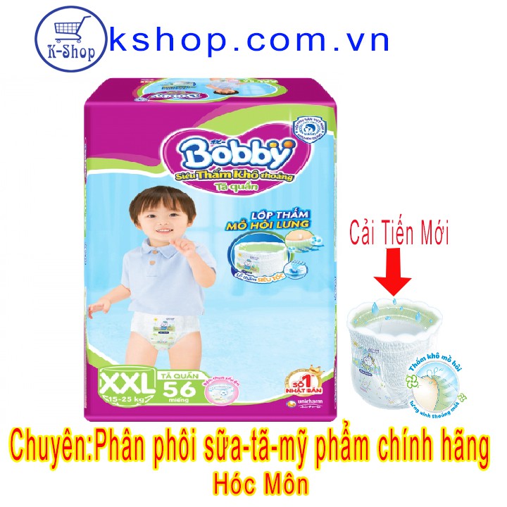 Đủ size Tã Quần Bobby M76 L68 XL62 XXL56- MẪU MỚI