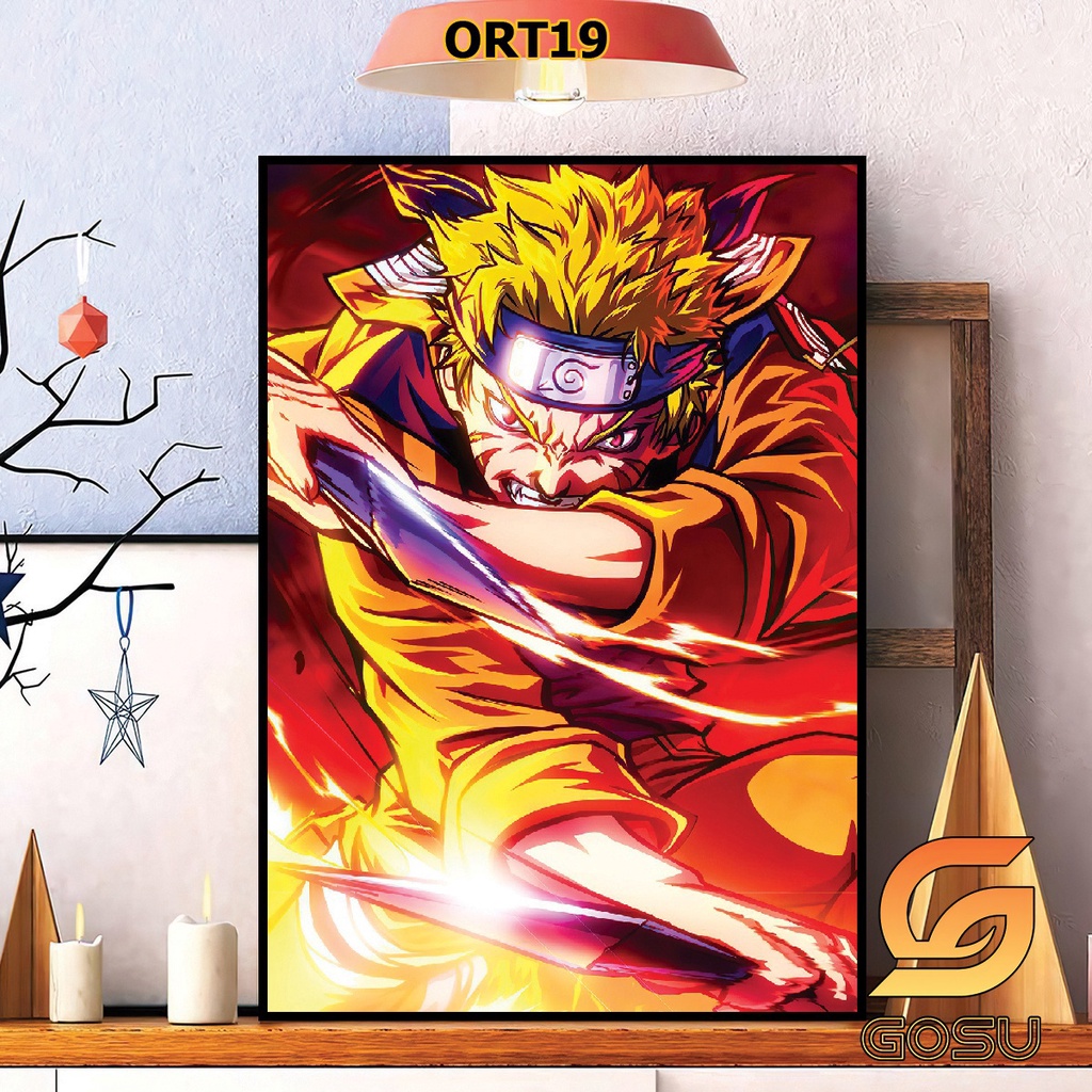 Tranh trang trí treo tường anime naruto cho phòng ngủ