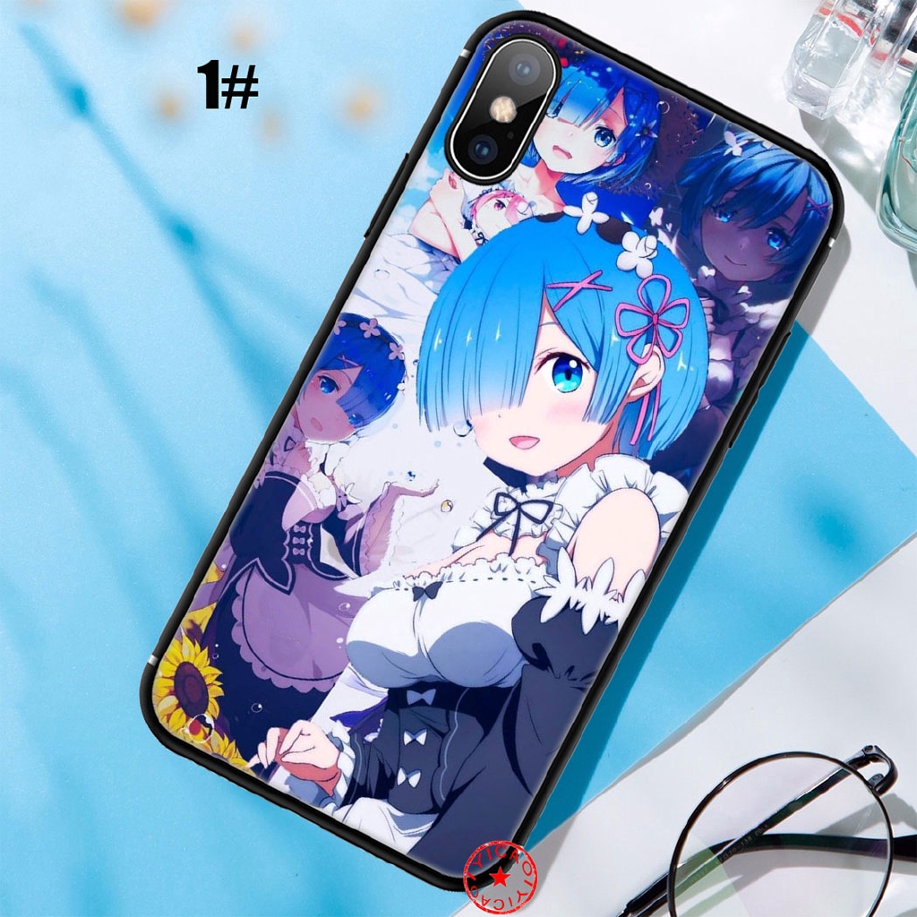 Ốp điện thoại silicon mềm in hình Rem Zero cho iPhone XS Max XR 10 X 6 6s 7 8 Plus 5 5s AC45