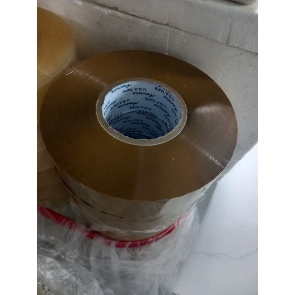 1 cuộn băng keo dán thùng 48mm (1kg /cuộn) siêu dính siêu dai siêu tiết kiệm.