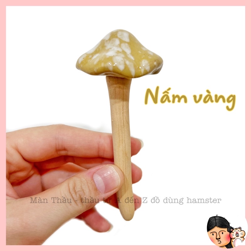 Cây nấm sứ trang trí dành cho Hamster