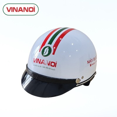 Mũ nón bảo hiểm nửa đầu cao cấp Vinanoi màu sắc trang nhã có bảo hành