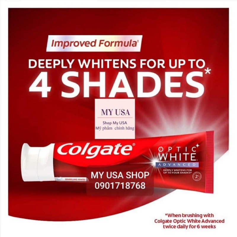 Kem danh rang ❤Kem đánh răng Colgate Optic White Renewal/Advanced