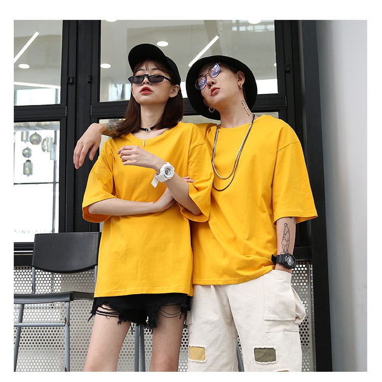 Áo Thun Trơn nam/nữ Tay Lỡ form rộng Taosan, kiểu unisex basic tee, áo phông chất cotton | BigBuy360 - bigbuy360.vn
