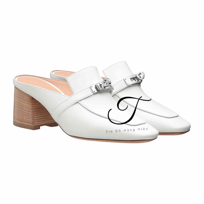 Giày da sục Hermes nữ