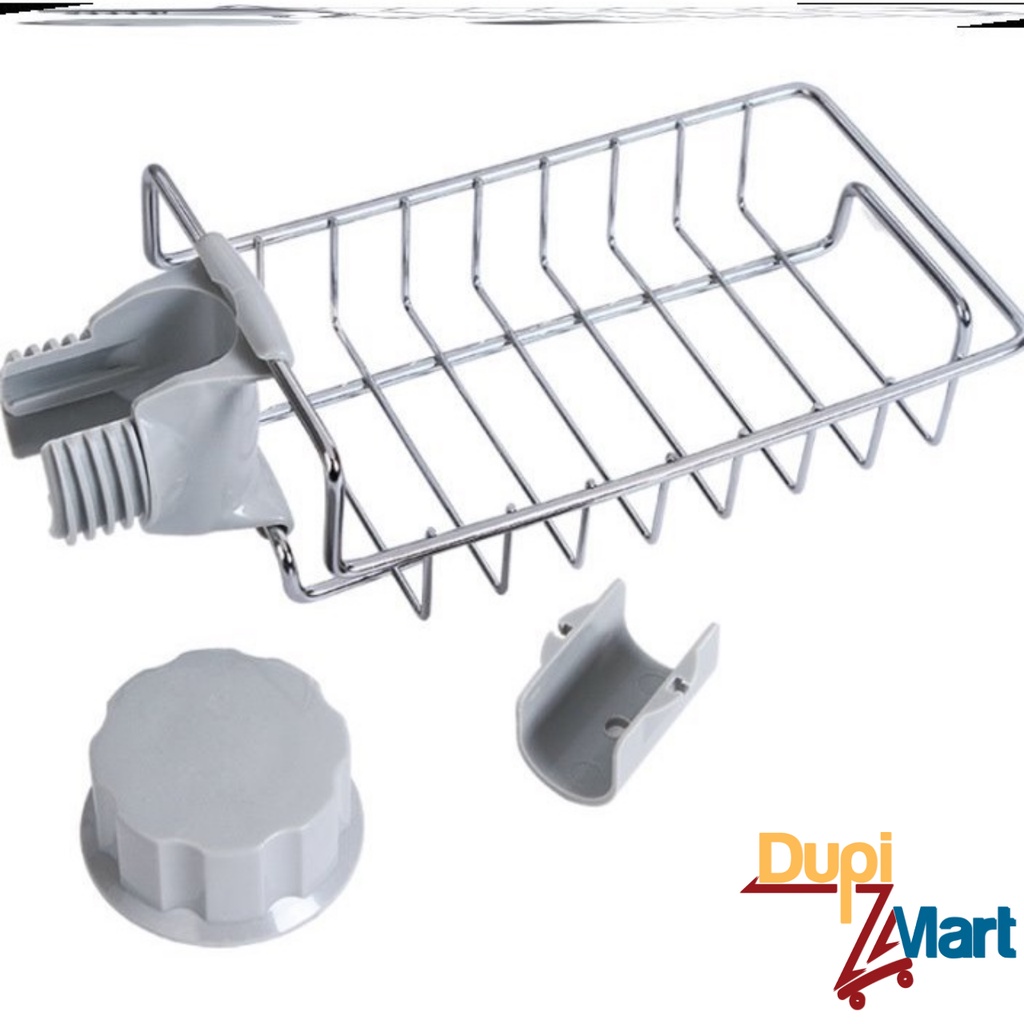 [SIÊU TIỆN ÍCH] Khay Rổ Giỏ treo gắn vòi bồn rửa chén bát INOX siêu bền đa năng tiện dụng -DupiMart