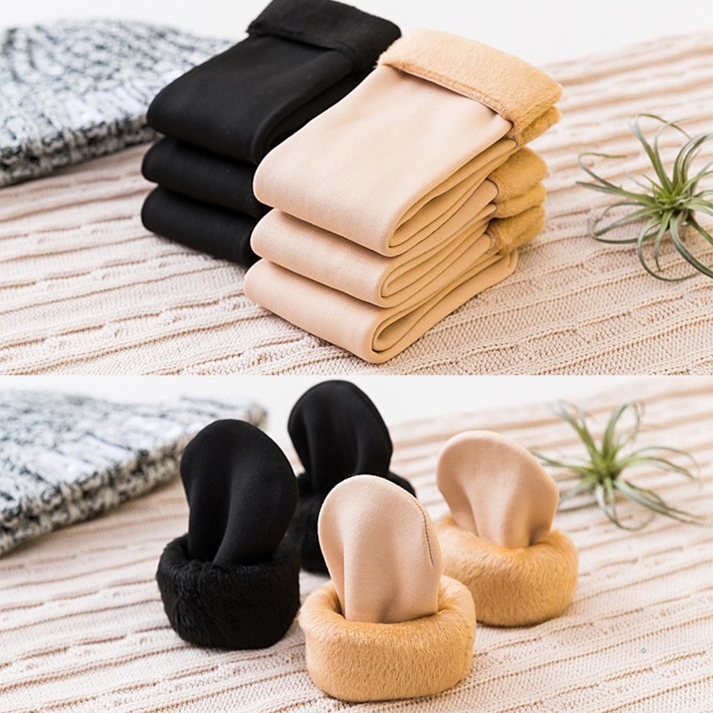 Tất lót lông giữ nhiệt siêu ấm dành cho nữ, Vớ nữ cổ ngắn cao cấp cho mùa đông ấm áp GE903