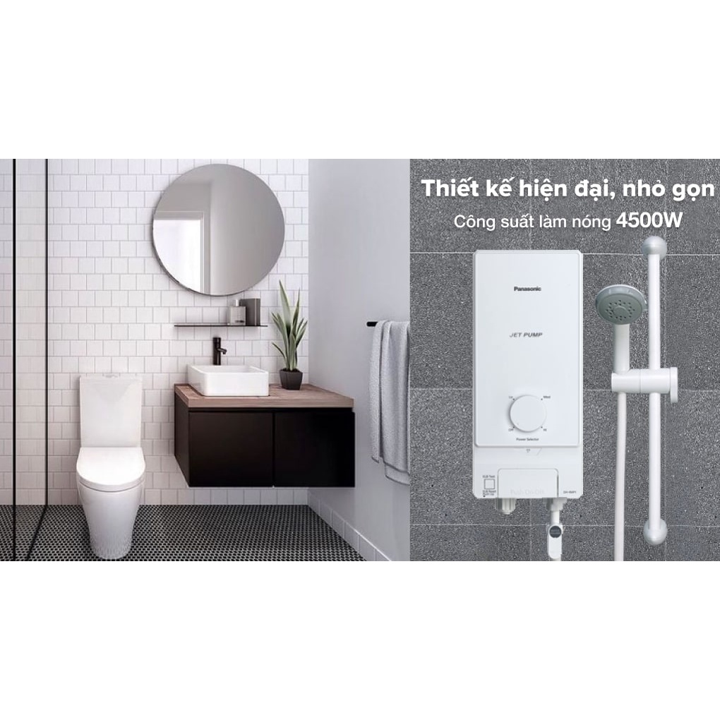 Máy nước nóng trực tiếp 4,5kW DH-4MP1VW Panasonic chính hãng