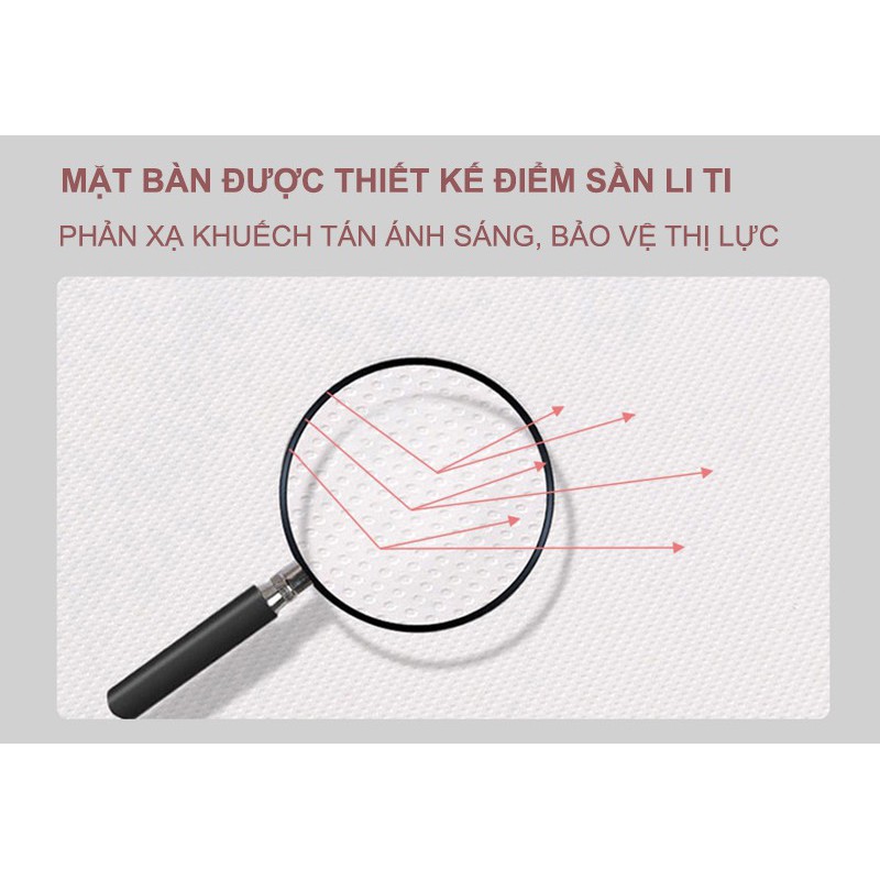 BÀN HỌC THÔNG MINH CHỐNG GÙ, CHỐNG CẬN CHO TRẺ EM DÀI 1,2M MÀU HỒNG MÃ CB-91200