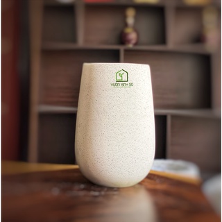 Chậu đá xi măng đá mài giọt nước 20*35cm