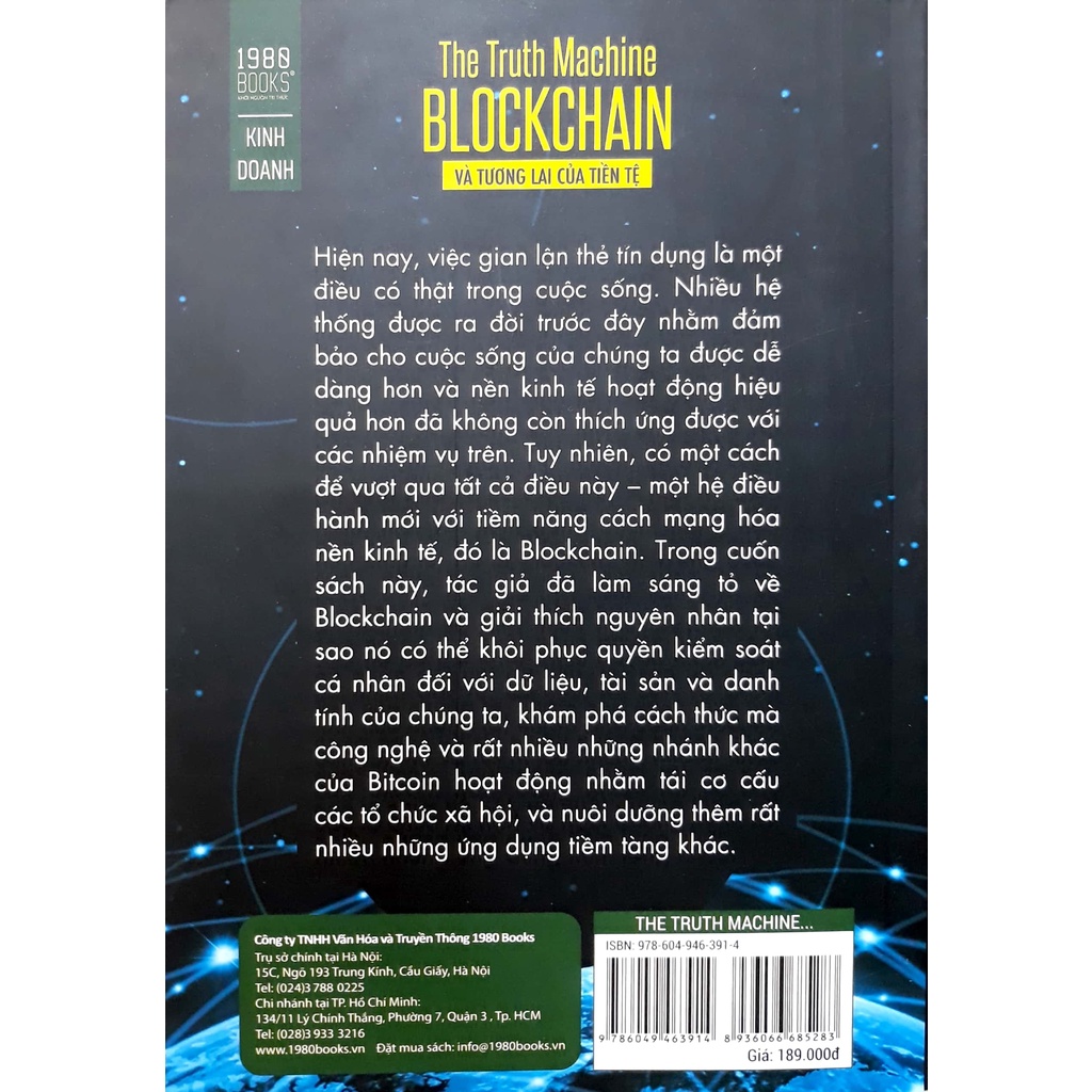 Sách - The Truth Machine - Blockchain Và Tương Lai Của Tiền Tệ - Paul Vigna, Michael J. Casey - 1980Books