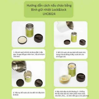 BÌNH GIỮ NHIỆT Ủ CHÁO LOCK&LOCK 500ml
