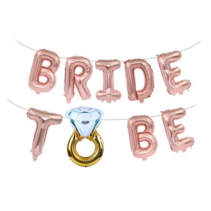 Bong Bóng Trang Trí Chữ Bride to be, miss to mrs