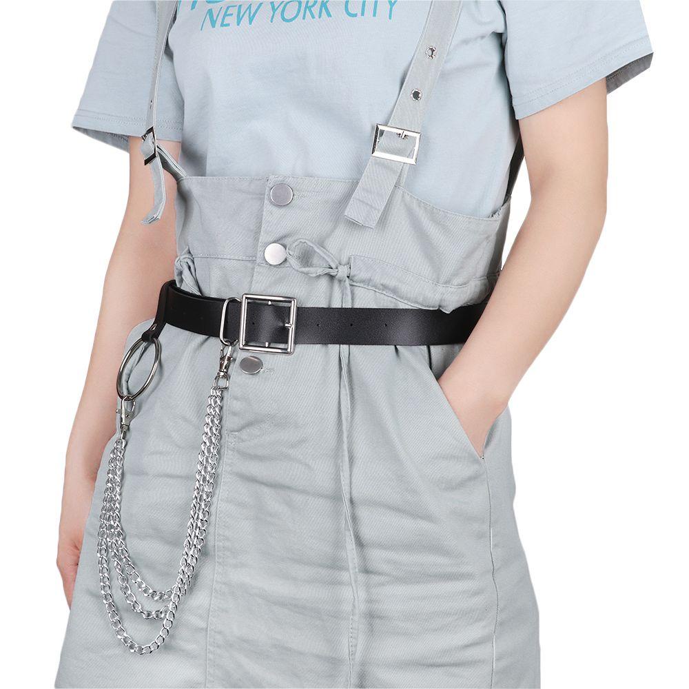 Vòng cổ Đeo Hông Bằng Da Pu Phong Cách Rock Punk Hip Hop