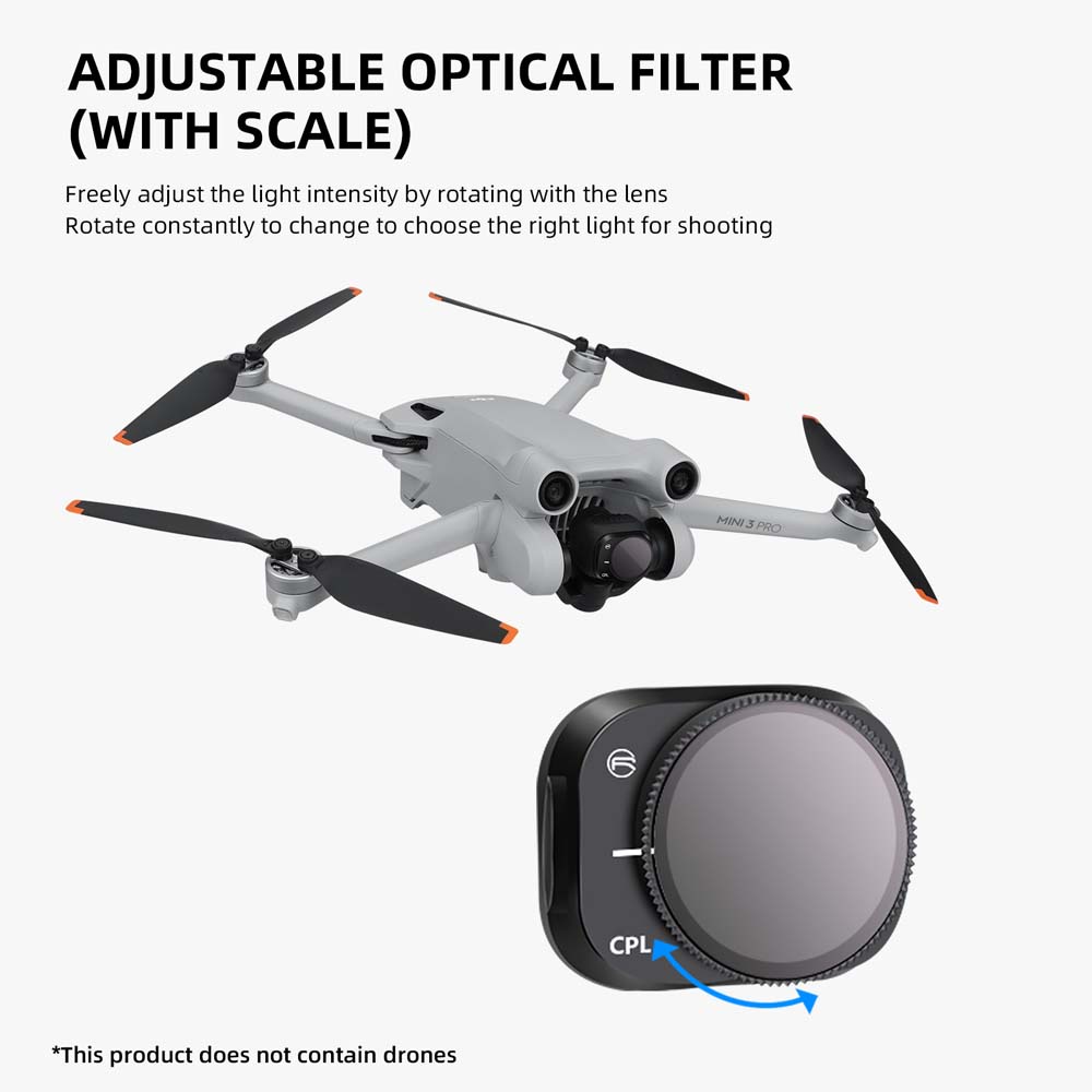 Bộ Lọc Ống Kính Máy Ảnh Bằng Hợp Kim Nhôm Cho DJI Mini 3 Pro / DJI Mini 3 Mcuv Cpl ND8 ND16 ND32 ND64