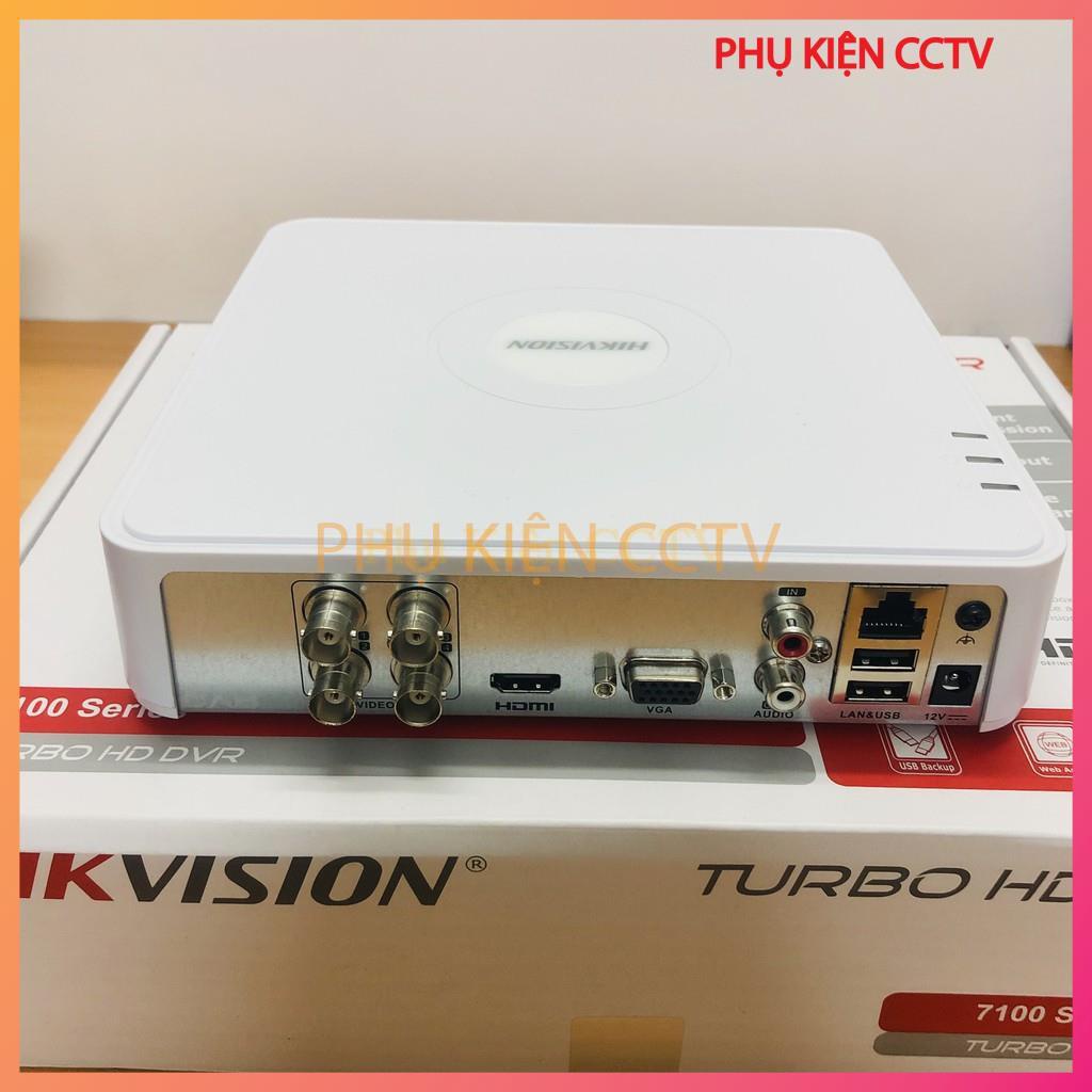 Trọn bộ 4 Camera Hikvision 2Mp DS - 2CE16D0T - IT3 Full HD 1080P Chính Hãng,Mắt Chuyên ban đêm