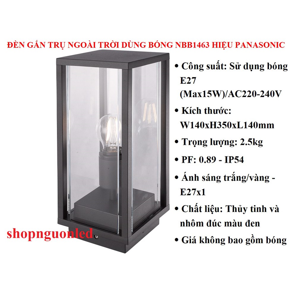 Đèn gắn tường ngoài trời LED Hiệu Panasonic (NÊN MUA) NBL2851/ NBL2851-6/ NBL1791/ NBB1466/ NBB1463, dùng cho sân vườn.