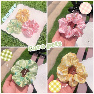 [Giá sỉ] Cột tóc scrunchies Caro pet- Thùy My accessories