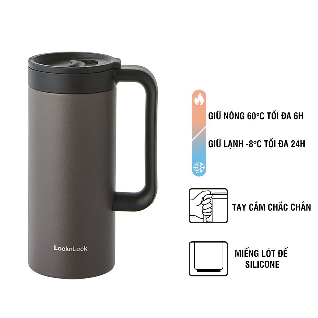 Ly Giữ Nhiệt Lock&Lock Có Tay Cầm Table Mug LHC4247 (473ml) - Hàng Chính Hãng, Đóng Mở Nắp Bằng Một Tay - JoyMall | BigBuy360 - bigbuy360.vn