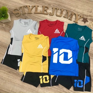 SIZE 8-XXL (27-72KG) ĐỒ BỘ BÉ TRAI ÁO SÁT NÁCH QUẦN LỬNG VẢI THUN LẠNH IN SỐ 10 LIDONG