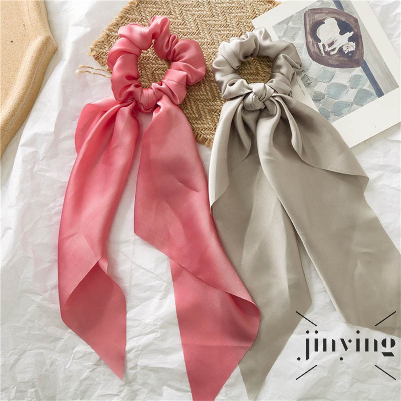 GETNOIVAS Băng Đô Vải Satin Co Giãn Đính Nơ Xinh Xắn Cho Bé Gái