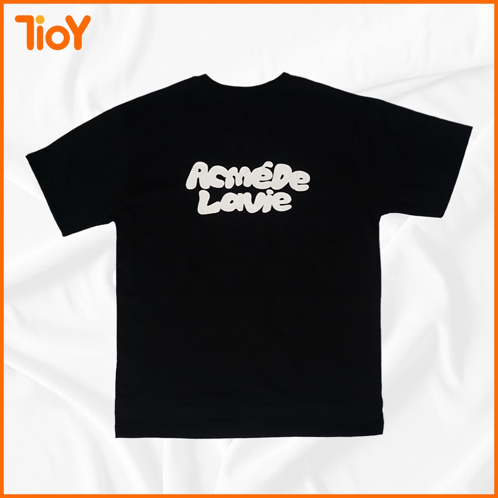 Áo Phông Tay Lỡ Unisex TIOY Bearbrick Camon Blue Form Rộng Đen