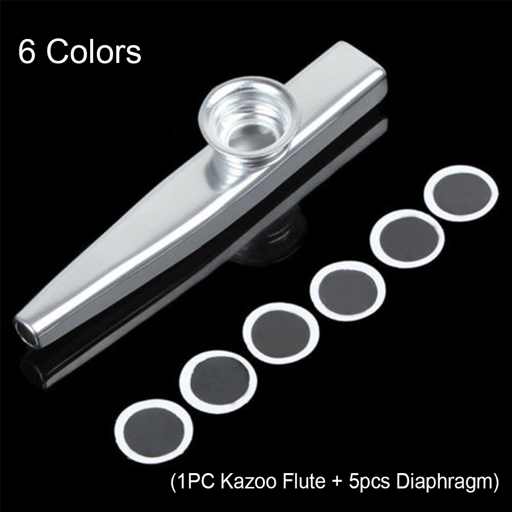 Ống Sáo Kazoo Bằng Nhôm Màu Bạc Cho Trẻ Em