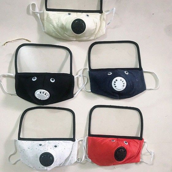 [XÃ KHO] KHẨU TRANG VẢI 2IN1 KÈM KÍNH CHE BỤI (NGƯỜI LỚN - TRẺ EM) [HCM]