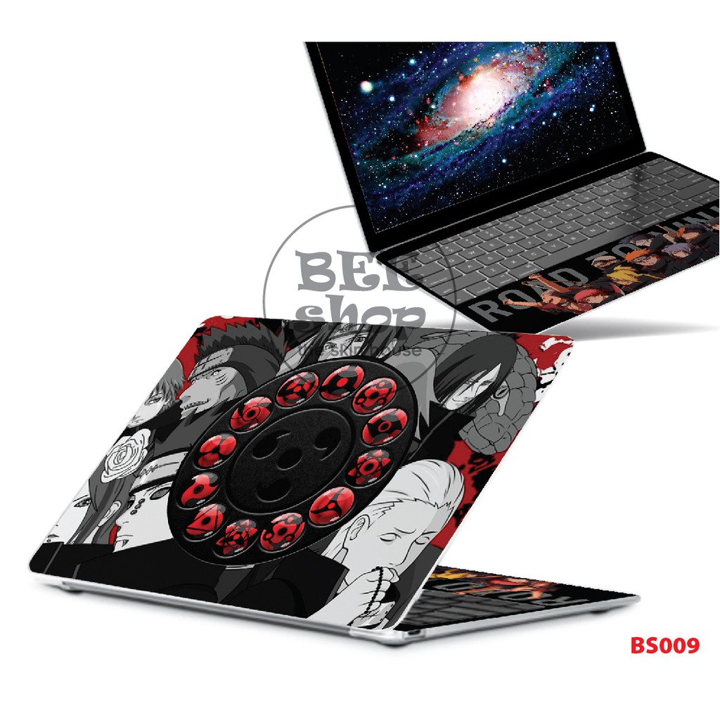 Decal dán laptop BEE SHOP mẫu NARUTO cho Macbook/HP/ Acer/ Dell /ASUS