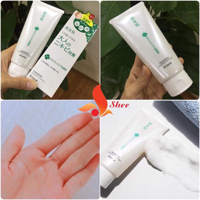 Sữa rửa mặt cho da mụn Kracie Hadabisei Acne Care Facial Wash 110g