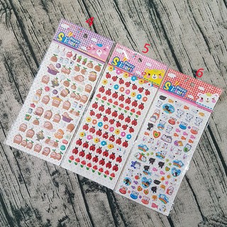 HCM - Sticker mèo, bọ cánh cam, bé cỏ nâu dán trang trí laptop điện thoại đồ dùng sinh hoạt