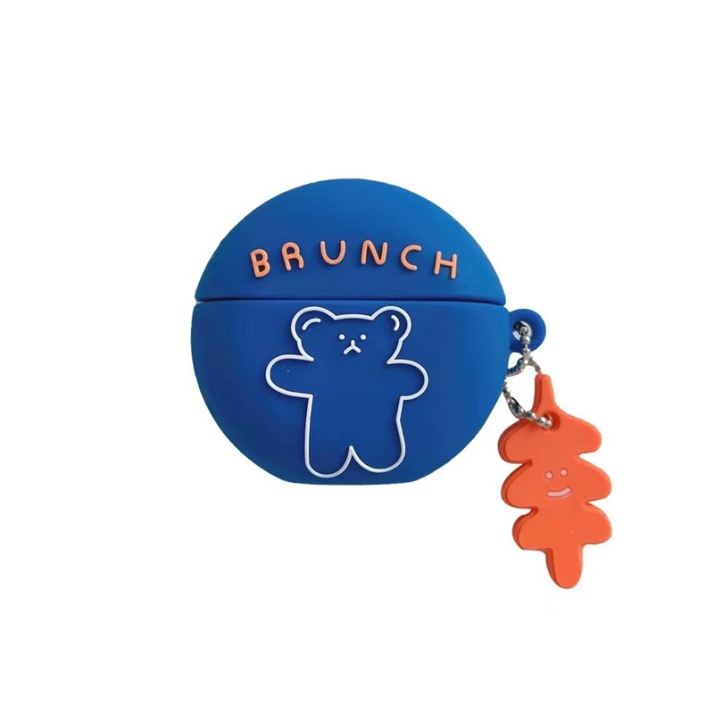 Vỏ Bảo Vệ Hộp Sạc Tai Nghe Lenovo LP40 Pro Chất Liệu Mềm Hình Chú Gấu Dễ Thương