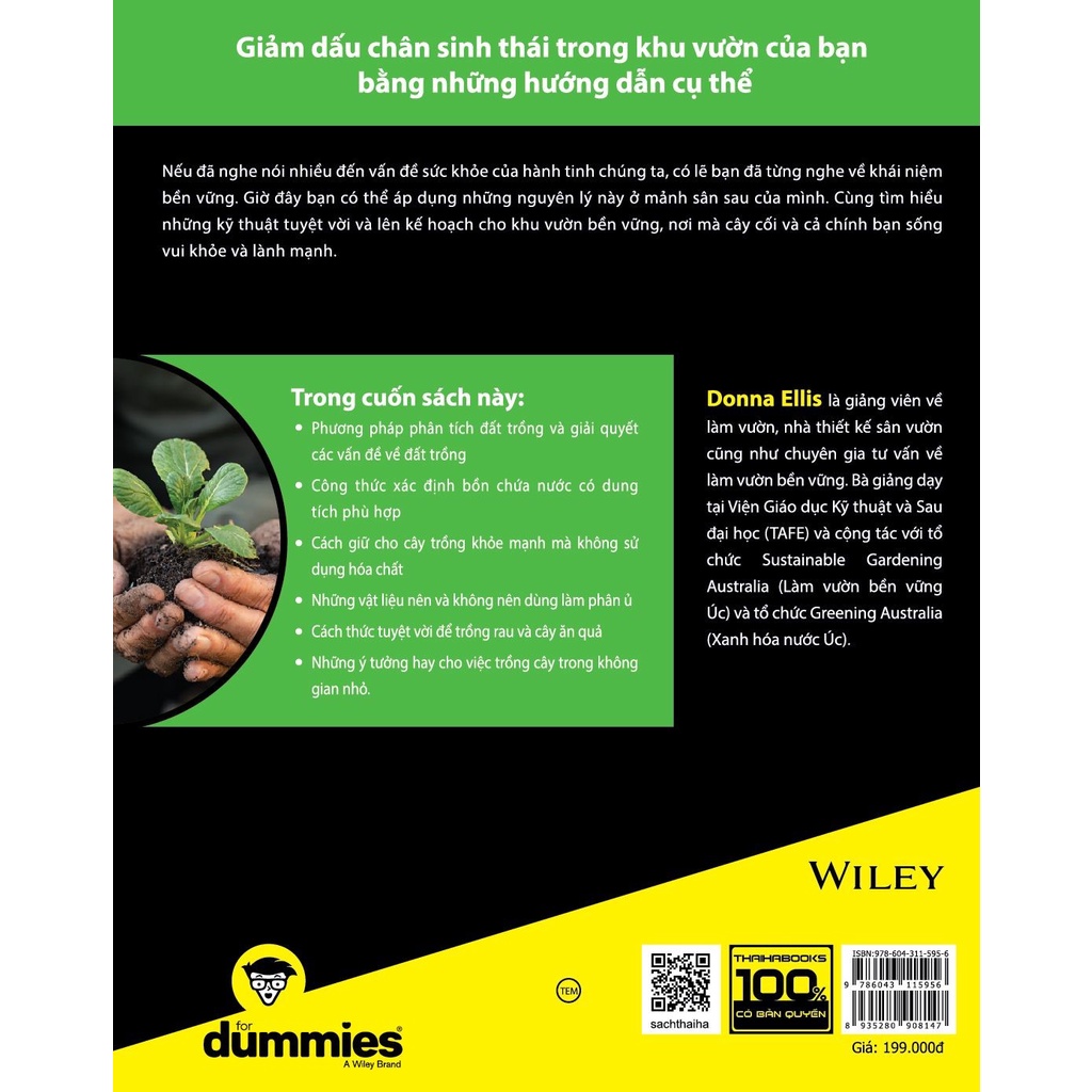 Sách - Làm vườn bền vững For Dummies