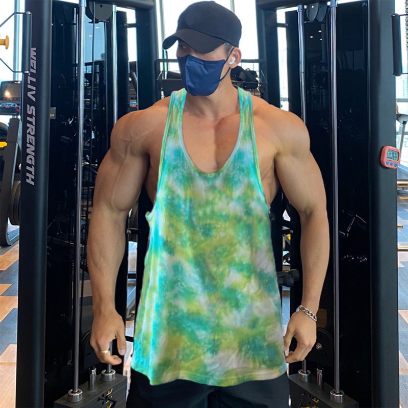 Áo Ba Lỗ Lưới Họa Tiết Rằn Ri Tập Thể Thao Thời Trang Cho Nam