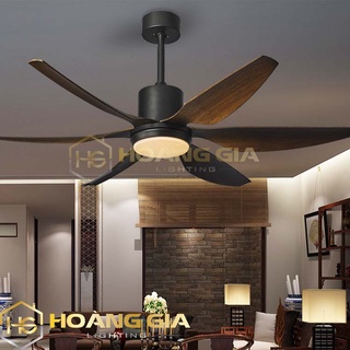 Quạt Trần Đèn 🍀 Quạt Đèn Trang Trí Phòng Khách 6 Cánh🍀 Điều Khiển Từ Xa 5 Số