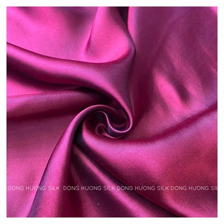 Vải Lụa Hà Đông Satin Trơn may áo dài Màu Tím Sim  - LTS12 - mát, mềm, tôn dáng, quý phái, sang trọng