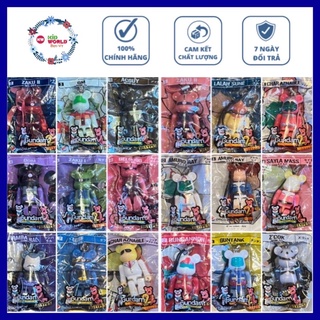 Móc khoá Chú gấu "bụng phệ" Bearbrick 70%, Gundam. MS: 01.