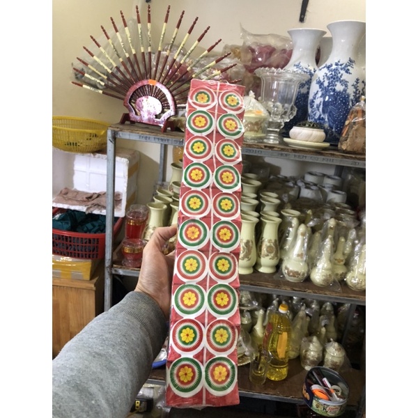 Vàng Cô Thờ Mầu Đỏ Vàng Mã