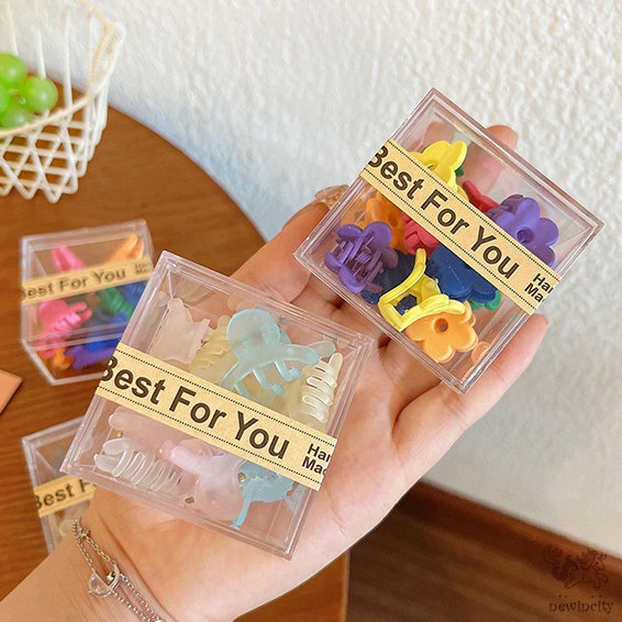 Set 12 Kẹp Tóc Càng Cua Xinh Xắn Phong Cách Hàn Quốc Cho Bé Gái