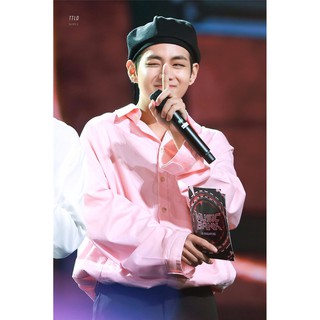 [Sẵn] Áo sơ mi hồng giống BTS V