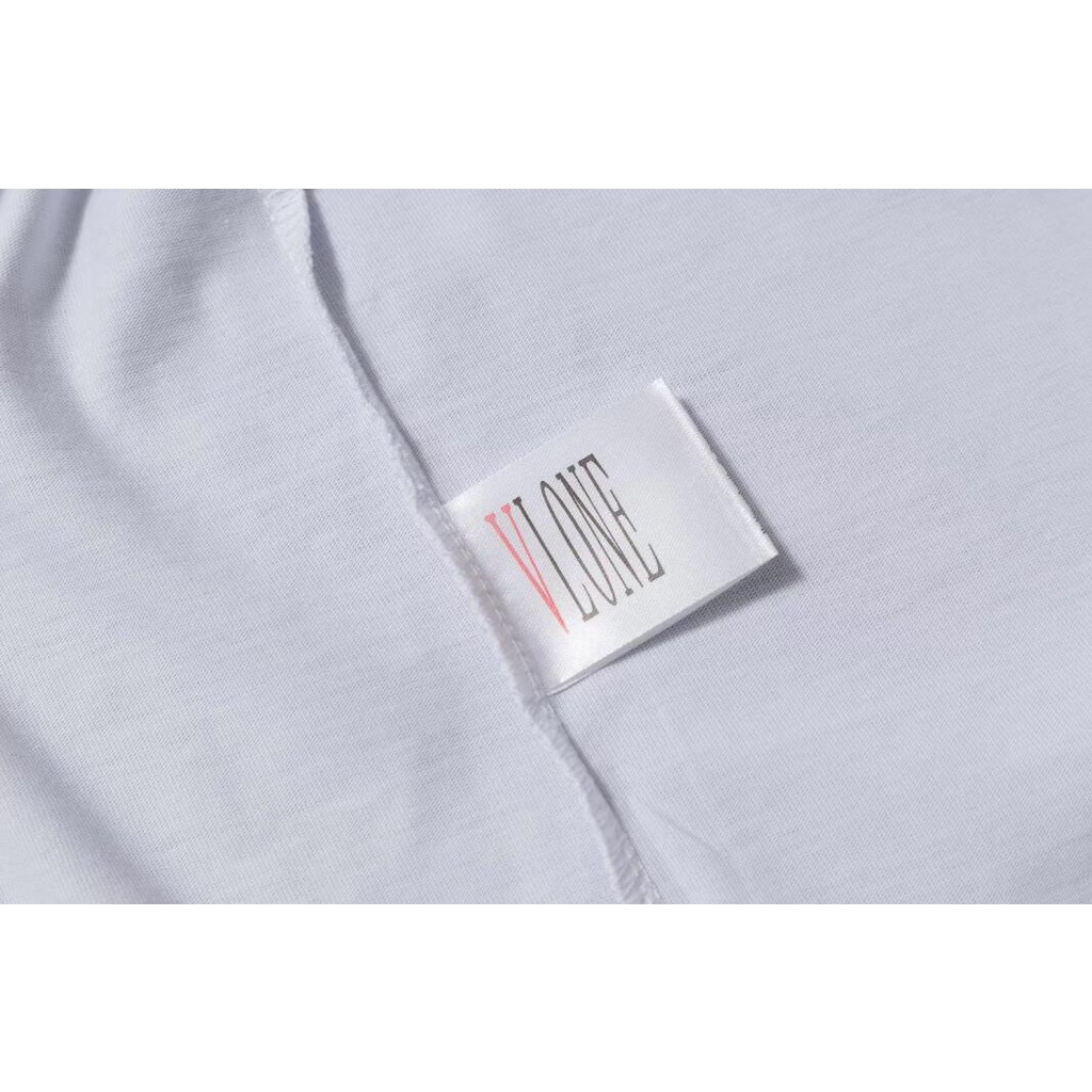 Áo Thun cotton Tay Ngắn In Chữ VLONE Thời Trang Cho Nam Và Nữ