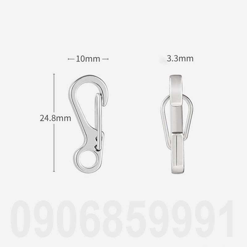 Móc khóa,móc treo phụ kiện EDC SF mini inox 304