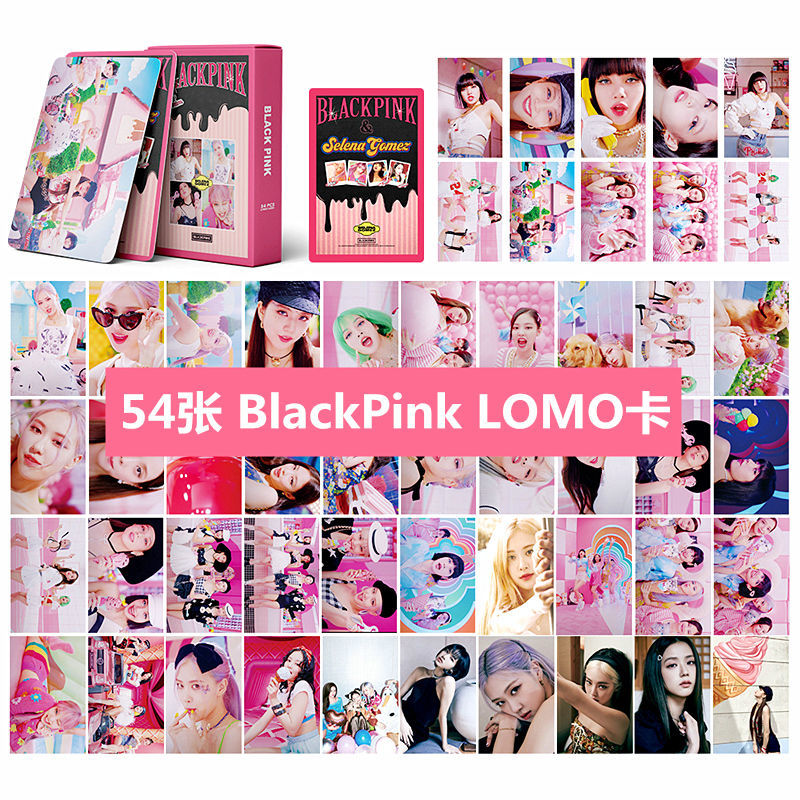 Bộ 54 thẻ ảnh lomo hình thành viên nhóm nhạc Blackpink Lisa Jennie Rose Jisoo