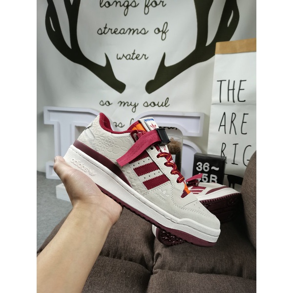 Giày ORDER, Giày Sneaker nam nữ Adidas Forum 84 Low "Cream white" cao cấp Hanoi26sneaker