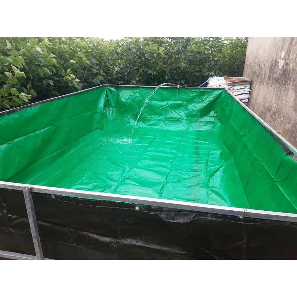 Bể bạt bộ đội 4x2x1, Bể bạt, bể bạc nuôi Ốc, Ếch, Lươn, Cá